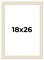 18x26 Wide Barnwood Picture Frame with UV-Resistant Acrylic & Acid Free Backing, Available in 6 Paint Finishes - Grey, Brown, White, and Black